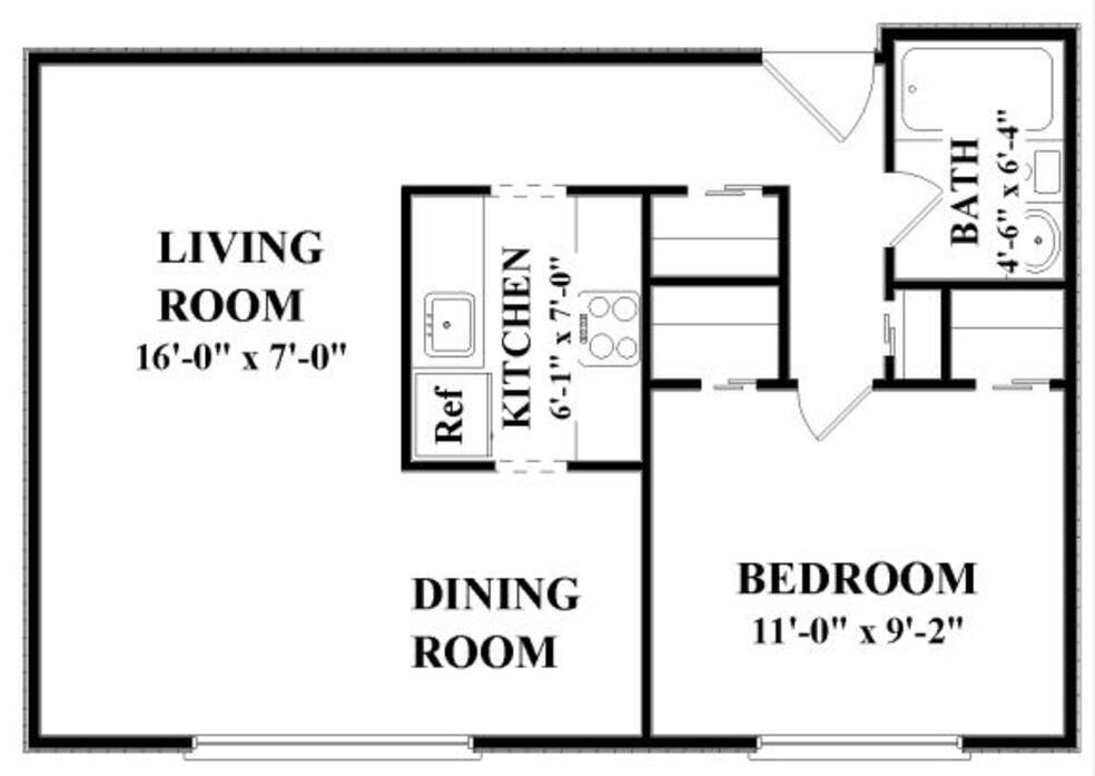 Shoreham Apartments – 1L1 - 1 Bdrm, 1 Bath-LARGE