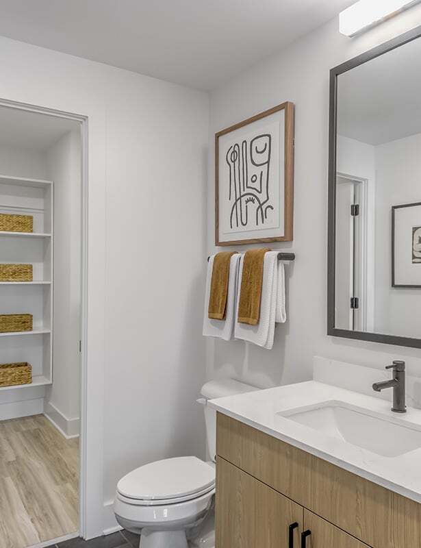 Modern bathrooms - The Camille Apartments Bethesda