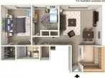 2 Bedroom 1 Bath (B)