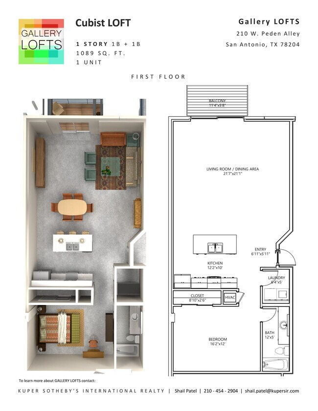 Plano de planta - Gallery Lofts