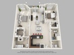 Two Bedroom/Two Bath, Large, Premier Building