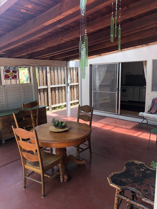 Patio looking into ADU - 21313 San Miguel St