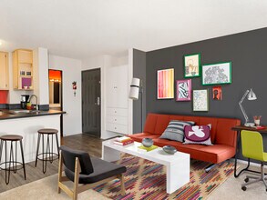 Classic Package III living room with carpet (select homes) - AVA Pacific Beach