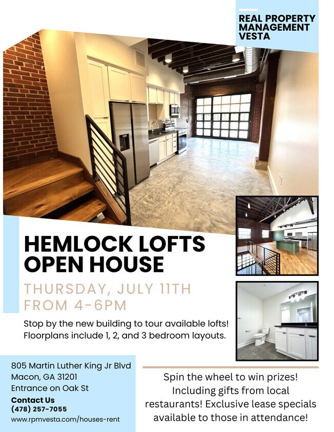 Hemlock Lofts Apartments in Macon, GA