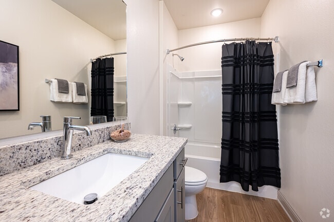 The Magnolia: 2BR, 2BA- Primary Bathroom - The Waters at Settlers Trace
