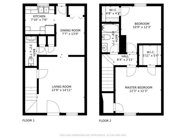 Floor Plan 2Bed 1100sqft - Newly Major Renovated Beverly Manor