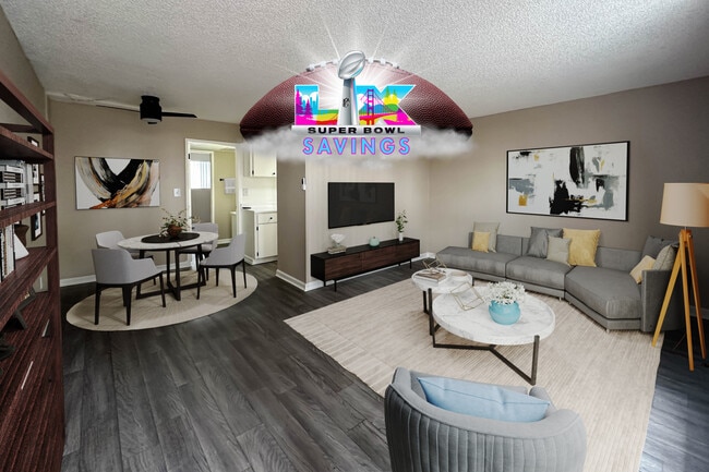 1 BR, 1 BA - Living Area - Maryland Park Apartments