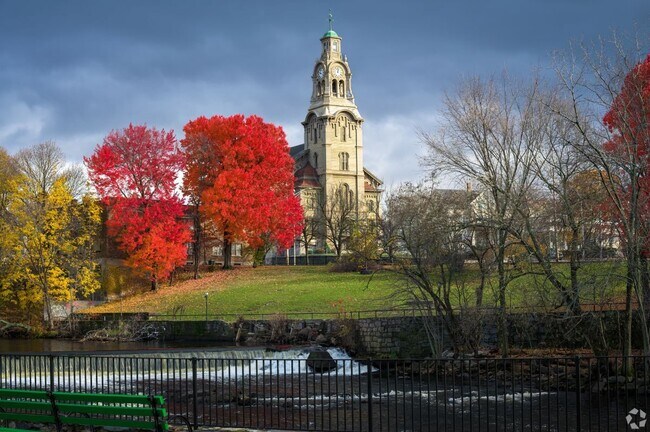 The Blackstone River runs through Downtown Pawtucket.