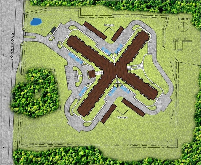aerial view - The Lodge at Johns Road