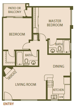 2BR/2BA - Richmond Court