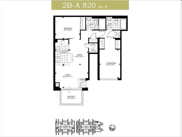 2 chambres/2 salles de bain - Mona Lisa Residences