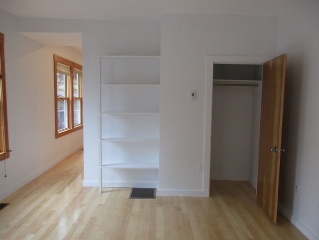 Living room built-in shelves and roomy closet. - 15B Dresden Street