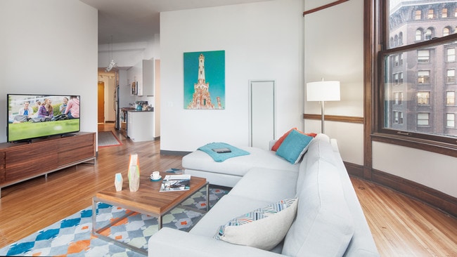 Spacious Urban Living Room - Arc at Old Colony