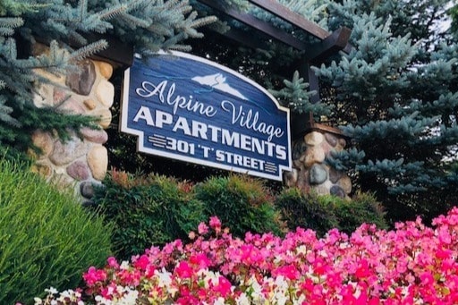 Welcome Sign - Alpine Village