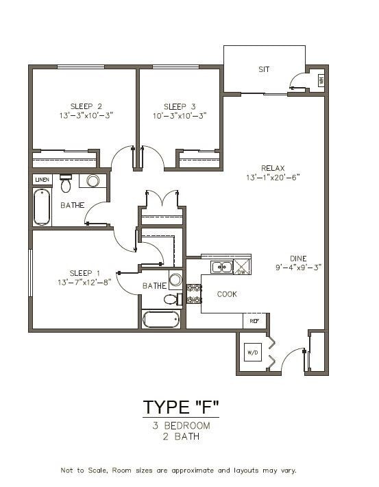 Building Photo - Unit Type F | 3 Bedroom | 2 Bathroom