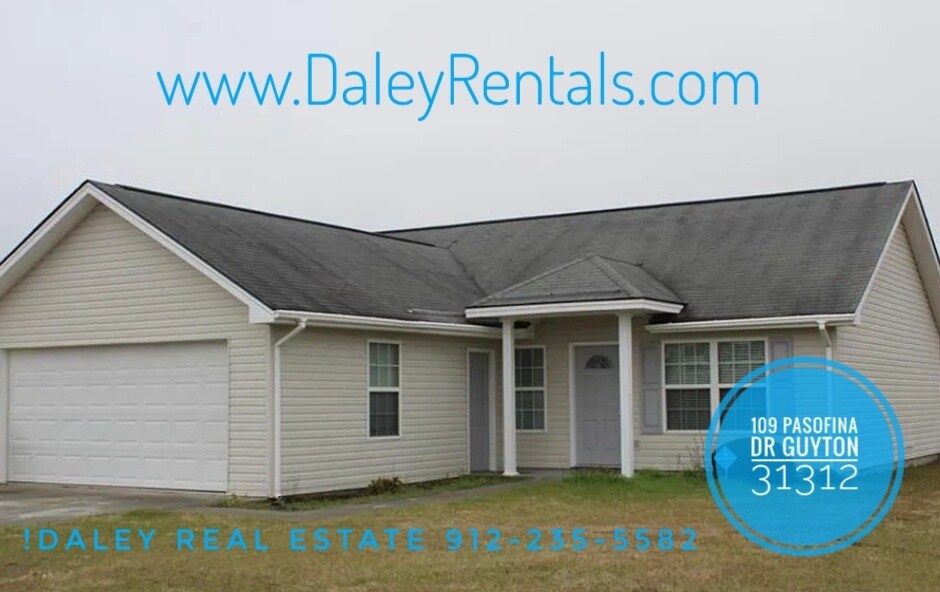 109 Pasofina Dr, Guyton, GA 31312 House Rental in Guyton, GA