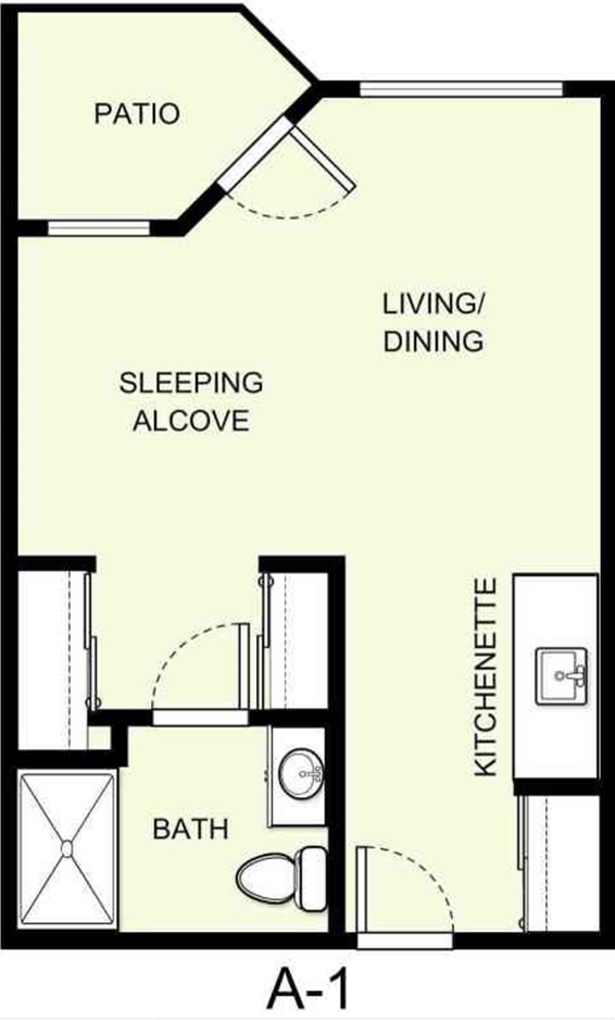 Plano de planta - Asher Point Independent Living of Mobile