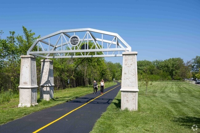 The Cal-Sag Trail, which runs near Blue Island, is a 26-mile hilly but nicely paved trail.