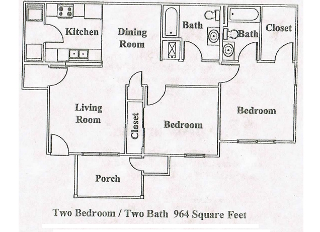 2 Bedroom Layout - Stone Canyon