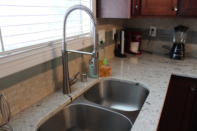 Double Bowl Sink with Stainless Faucet - 2629 Whiteberry Dr