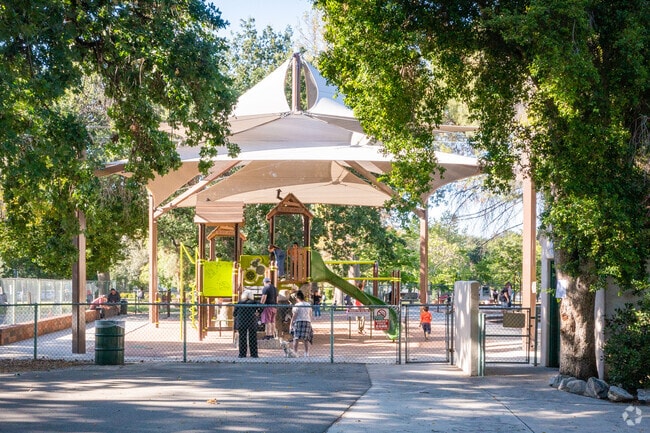 Encino Park playground is shaded for all-season fun in Encino, CA.