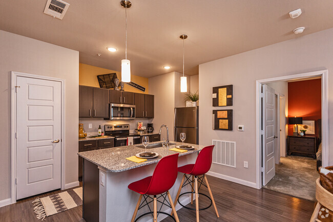 2BR, 2BA - 1075SF "Magnolia" Kitchen - Timberhill Commons