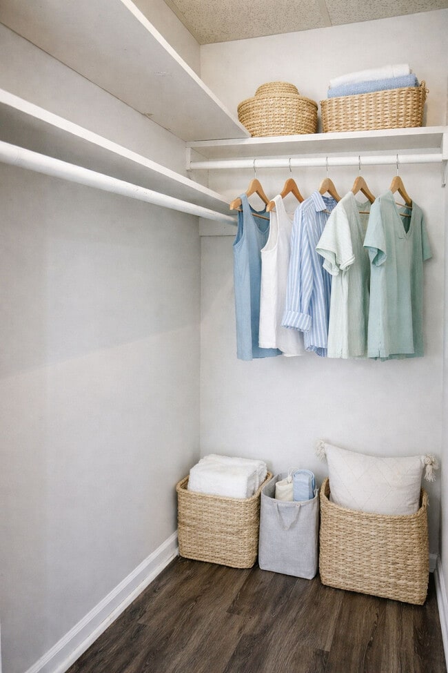 Walk in Closets in both Bedrooms - Colonial Park Apartments