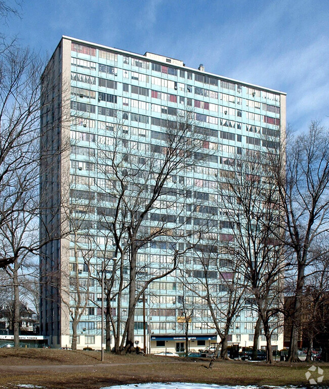 View from the south across Weequahic Park - Elizabeth Tower