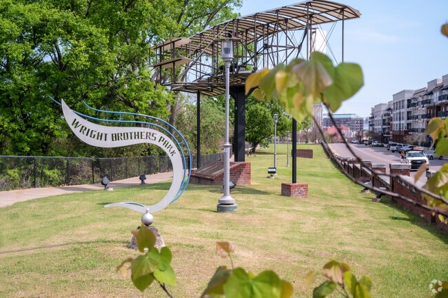 Downtown Montgomery has many parks such as the Wrights Brothers park along the Alabama River.