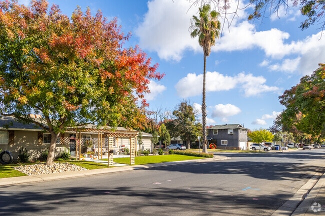 Wide tree-lined streets are a feature of Northwest Modesto.