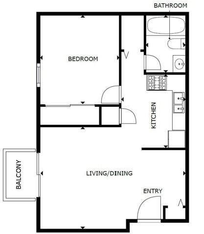 Maple Park – 1 Bedroom, 1 Bathroom
