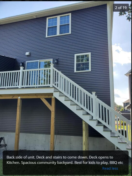 Back side Deck - 4 Fairview St