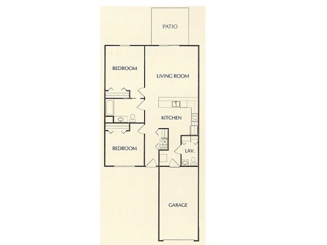 Sawgrass Apartments – 2 Bedroom Ranch