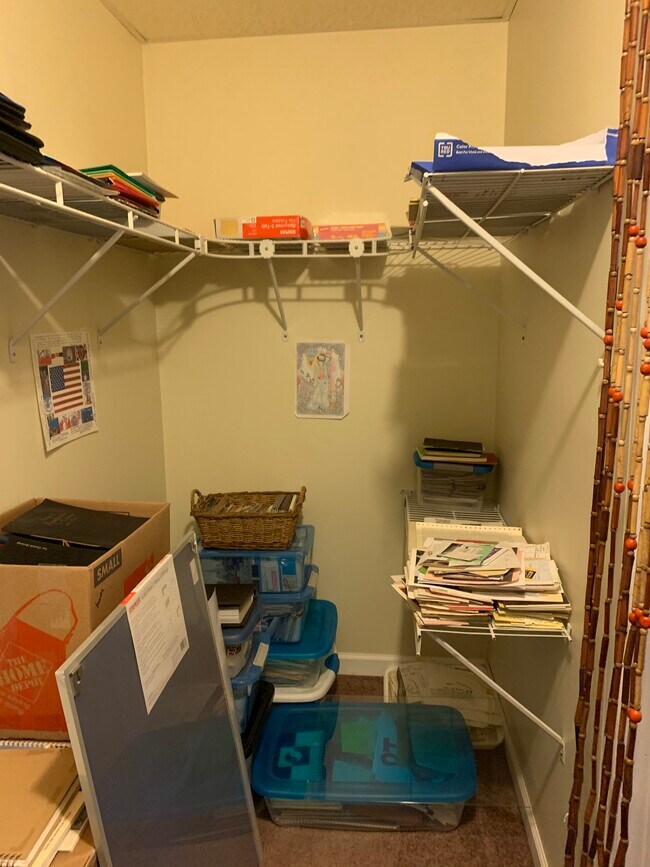Large walk in closet in 4th bedroom on lower level - 108 Heidi Ct