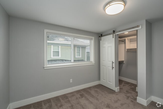 1BR, 1BA - 550SF - Bedroom - Highridge Apartment Homes