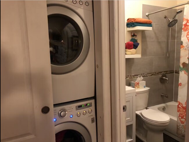 Bathroom 2, washer and dryer - 312 Weirfield St