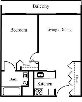 Plano de planta - Springfield Towers