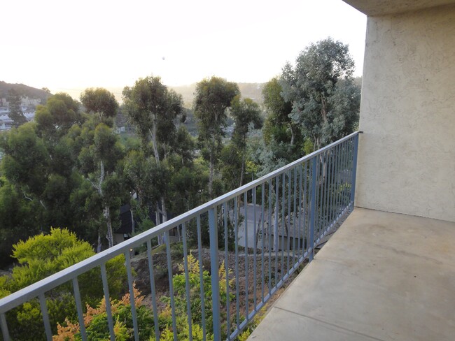 View over mission valley (railings now painted brown) - 1209 Hueneme St #9