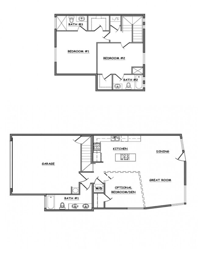 Floorplan- Upstairs second bedroom - 866 E Millenium Ct