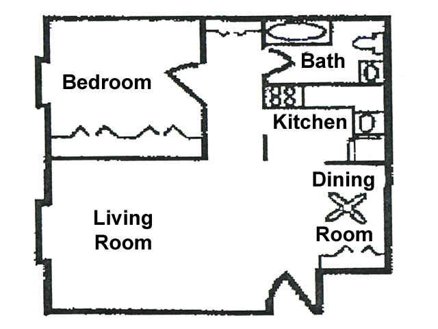 Westwood Apartments - SP Lafayette LLC – 1 Bed/1 Bath/627 sq ft