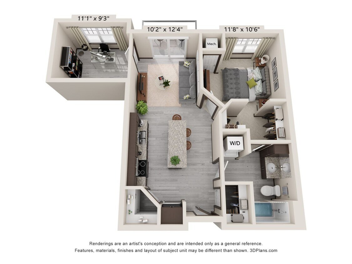 Foto principal - 1 Bedroom + Den/1 Bathroom, Brand-New Apar...