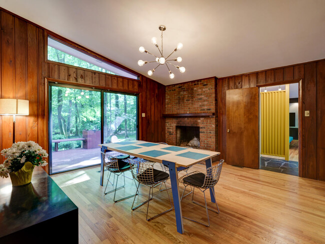 Dining Room Overlooking Deck and Yard - 603 Rock Creek Rd