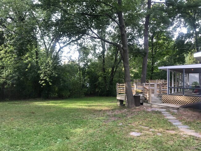 Backyard and bilco doors to cellar - 1607 Balltown Rd