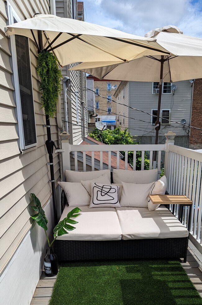 Back private deck - 119 Mt Prospect Ave