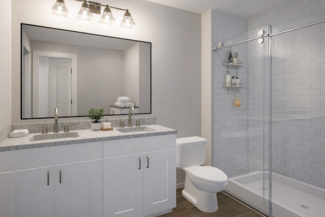Primary Apartment Bathroom - The Retreat @ French Creek