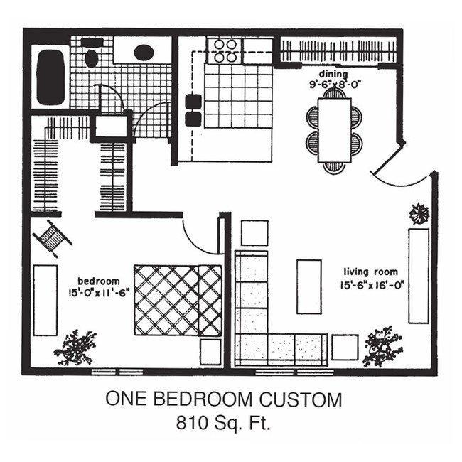 1BR/1BA - Country Village Apartments