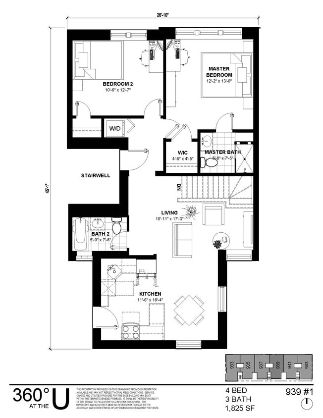 Floorplan - 933-943 E 54th Pl