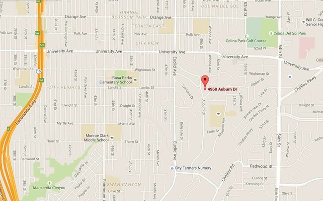 Mapa - Auburn Apartments