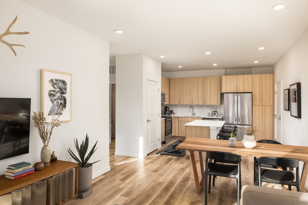 View of Blending Textures and Finishes in Modern Interior Design