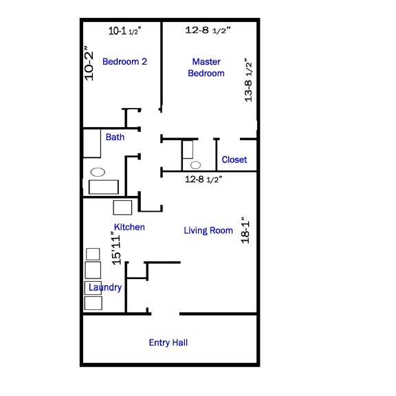 2BR/1BA - Rustic Arms Apartments